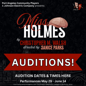 Poster for Miss Holmes audition announcement